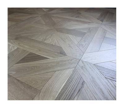 China Natural Smoked Oak Tiles Parquet Flooring, Birch plywood, 800 *800MM for sale