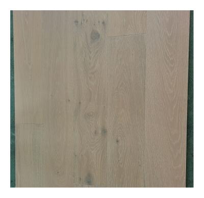 China smoked and brushed White Oak Wood Flooring, popular color DSCU-03 for sale