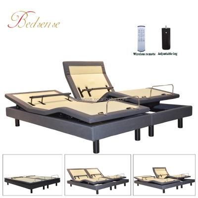 China Bedsense soft bed automatic massage blutooth electric adjustable bed with wirless remote for sale