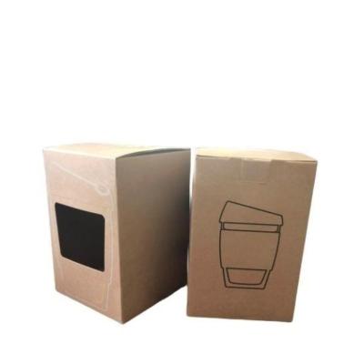 China Recyclable Disposabie kraft paper boxes black packaging boxes for small business package box for cosmetic for sale