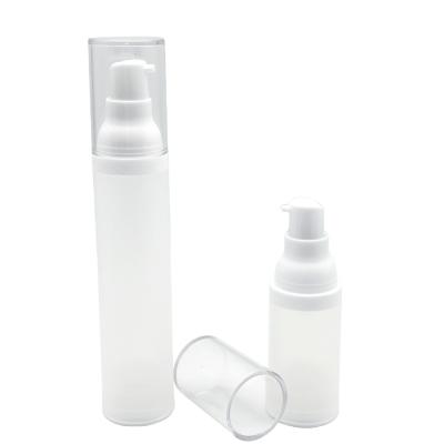 China Cosmetic Luxury 15ml cosmetic packaging PP airless cream pump bottles Cosmetic packaging 50ml 30ml luxury airless serum bottle for sale