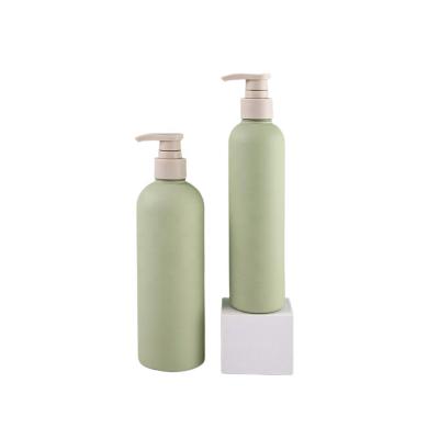 China Cosmetic Empty Plastic Green PET 250ml 300ml 400ml 500ml  Lotion Pump Bottles for Shampoo shower gel for sale