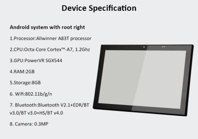 China OEM Android Tablet 10.1 inch Wall Mountable POE Power Over Ethernet NFC Control Touch Screen for sale