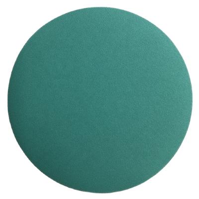 China Automotive Grinding Paper Green Alumina Porous Sand Disc Emery Paper Polish Round Sandpaper Green Polish Round Sandpaper for Polishing Wood for sale