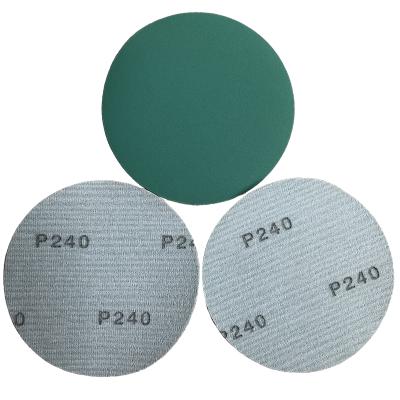 China 6 Inch Alumina Sandpaper Green Sandpaper ISC Polishing Flacking Sandpaper for sale