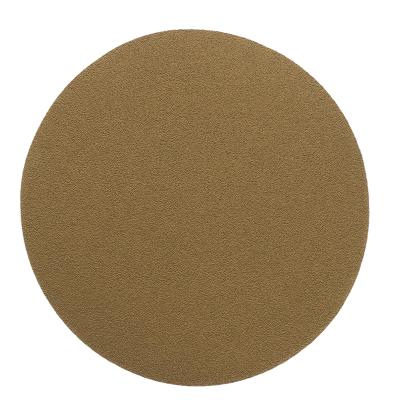 China Automotive polishing the latest hot sale assembling sandpaper sheet yellow coated sandpaper 6 inch round sandpaper disc for sale