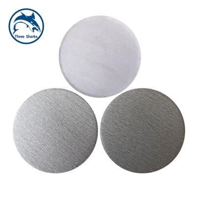 China Metal 125 Mm 5 Inch White Sand Disc Paper White Sandpaper for sale