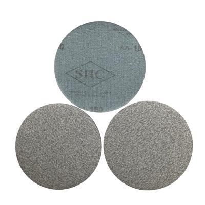 China Polishing 6 Inch 150 Mm Sandpaper Disc Dry White Sandpaper Wooden Grinding Sandpaper for sale