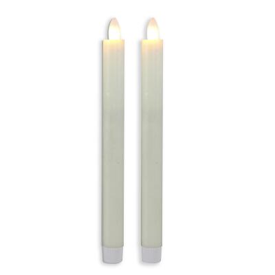 China Wholesale Home Party Wax Candle Battery Operated Slim Flickering LED Candle Mobile Candle Dancing Cheap Flameless 2 Piece Dinner LED New for sale