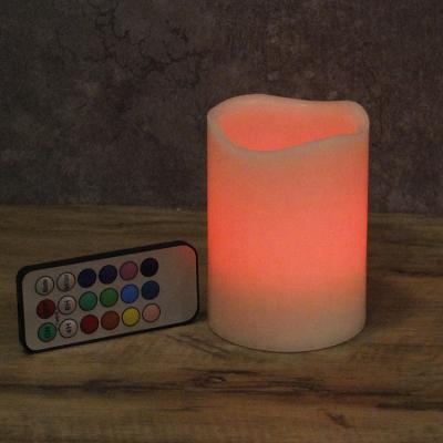 China Flameless Flameless Decoration LED Color Changing Party Pillar Candles With Outdoor for sale