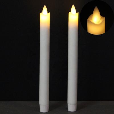 China Wholesale Electric Candle 2 Moving Flame Set Moving Flameless Wax Candles for sale