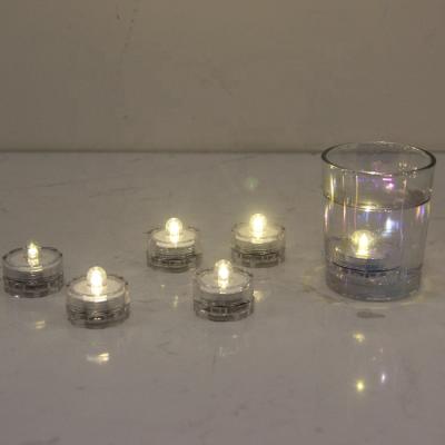 China Battery Operated Waterproof Decoration Flameless Set of 4 LED Tea Light Candles for sale