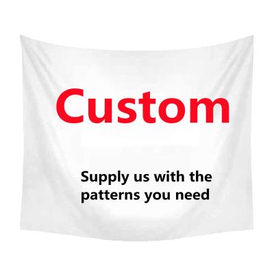 China Traditional Custom Logo Printed Blank Wall Hanging Tapestry For Home Decor Tapestry Wholesale for sale