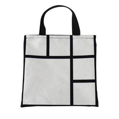 China Cygnus 6 Panel Sublimation Bags Tote Bag Sublimation Blank Print Houlder Handled Canvas Shopping Blanks Bag for sale