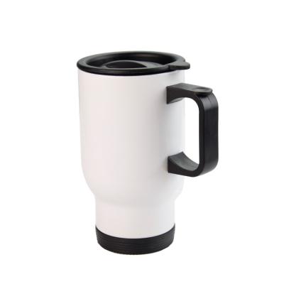 China Viable Manufacturer 500ml Sublimation Tumbler Stainless Steel Double Wall Insulation Vacuum Car Mug With Handle for sale