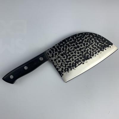 China Stocked 8 Inch Meat Knife Professional Chef Butcher Knives Stainless Steel Razor Sharp Serbian Camping Knife With Leather Case for sale