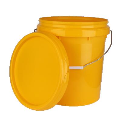 China Food Grade Plastic Paint Bucket With Lid Factory Price Plastic Paint Bucket Eco-friendly Plastic Oil Can for sale