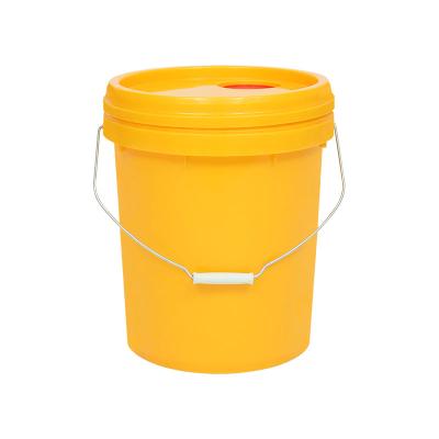 China Plastic Paint Food Grade Plastic Oil Can Storage Container With Cover High Quality Durable Plastic Bucket for sale