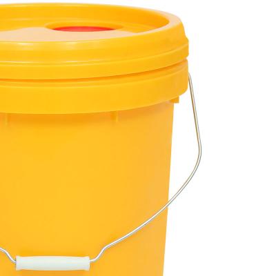 China Plastic Paint Bucket With Cap / Cover Cheap Plastic Barrel Sale 20L Heavy Duty Plastic Oil Can for sale