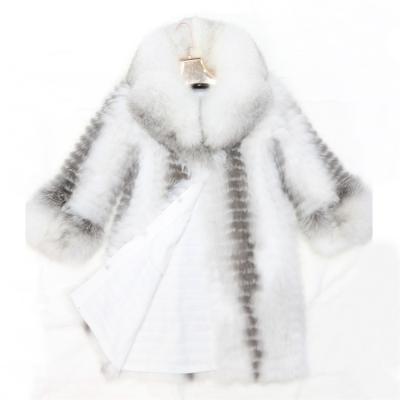 China High Quality Anti-Wrinkle Real Long Factory Customization Fox Fur Overcoat For Women for sale