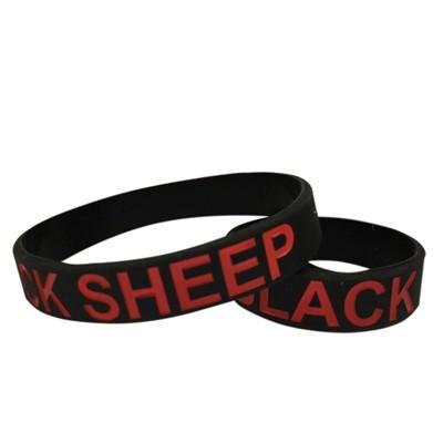 China Printed Silicone Wristband/ Bracelets for sale