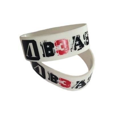 China Personalized Print Rubber Wristband Bracelets for sale