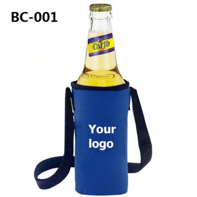 China Bottle Cooler With Lanyard,Stubby Holder for sale