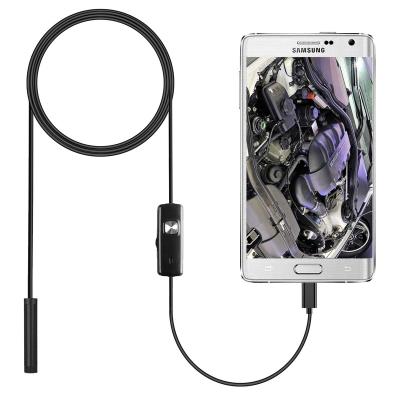 China USB 2AM/7mm 5.5mm Lens Borescope Camera Android USB Borescope Inspection Camera 1m 2m Cabel Led Light Waterproof For Phone And PC for sale