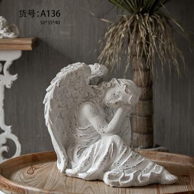 China New Angel Shape Resin Furnishings Traditional Creative Home Opener/Artwork for sale