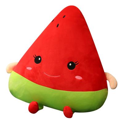 China Eco Friendly Fire Retardant Hot Selling Home Decoration Pillows Super Soft Watermelon Plush Cushion for sale