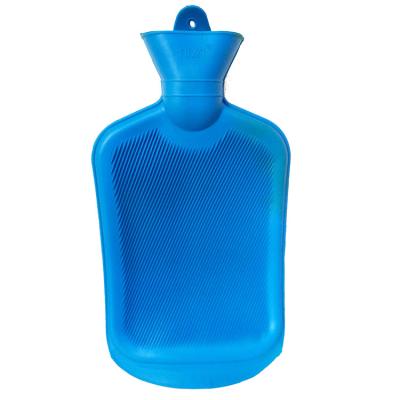 China Fabric good quality 2000ml rectangle nature hot water bag printed rubber hot water bottle for sale