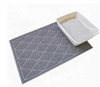 China Amazon Pet Supplies Hot Viable Extra Large Sales Foam Rubber Door Mat Cat Litter Mat For Cat for sale