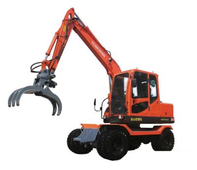 China Hotel China Brand 1Ton 2Ton YS775-8 0.25m3 Digger Wheel Garden Excavator For Sale for sale