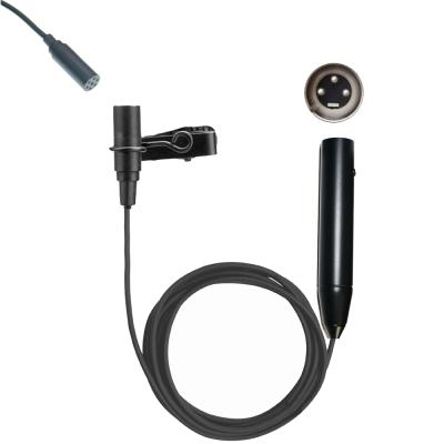 China Lavalier 48V Phantom Power Microphone Detachable 3Pin XLR ME2 Lapel For DJ Mixer Tascam Zoom MKE2 Microphones 5m Cable for sale