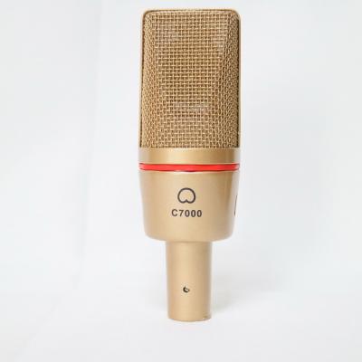 China Large Microphone Diaphragm C7000 Recording Studio Cable High End Condenser Microphone Live Stage Concert Streaming 48V XLR Phantom Microfones MIC for sale