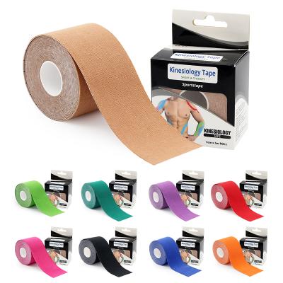 China China Supplier Unisex Sports Safety Therapy Muscle Physiotherapy Orthopedic Support Cotton Kinesiology Tape for sale