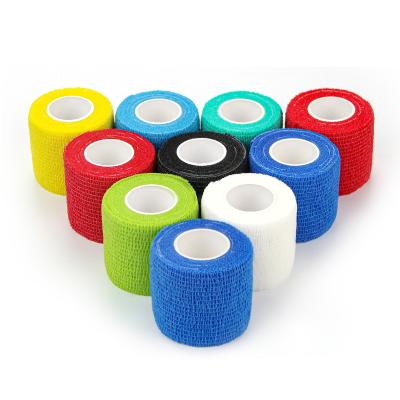 China 95% non-woven; 5% Spandex Nonwoven Medical Surgical Consumables Cohesive Custom Adhesive Self Adhesive Tape for sale