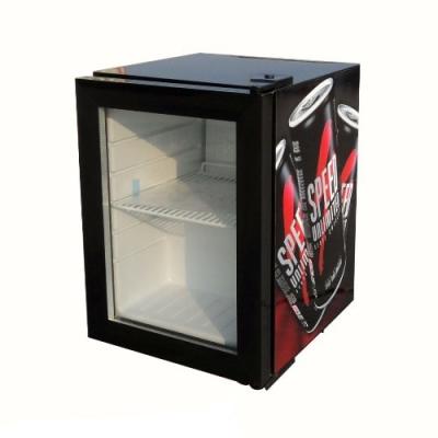 China 21L top single glass door beverage hotel mini fridge SC21 for sale