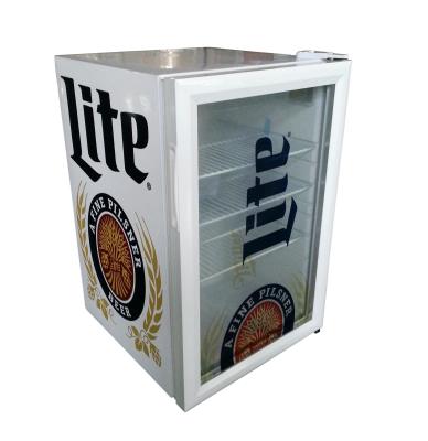 China 68L glass door Adjustable Shelves beverage Display Cooler SC68 for sale