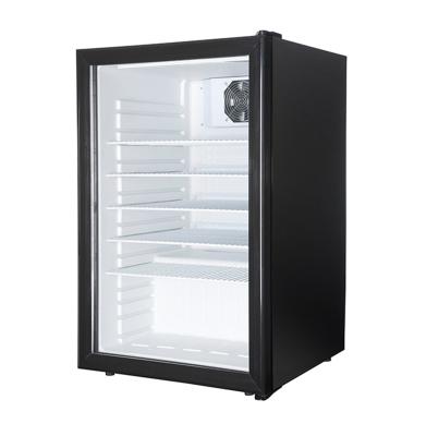 China 130L bar use beverage vertical cold drink small display fridge with glass door front SC130 for sale