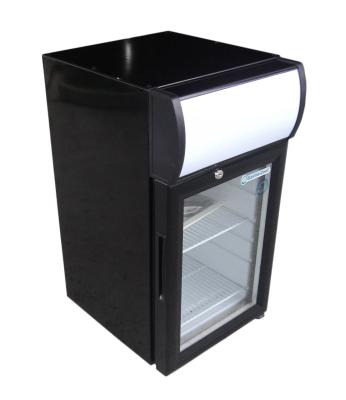 China 21L Table Top Small Display Beverage Cooler 15L Mini Showcase Chiller SC21B for sale