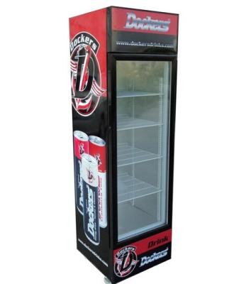 China 190L retro slim cooler Pepsi beverage cooler / upright display refrigerator showcase SC190B for sale