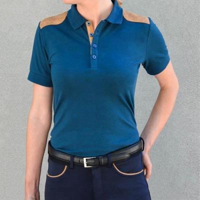 China Equestrian Riding Clothing Anti-Pilling Women Polo Shirt for sale