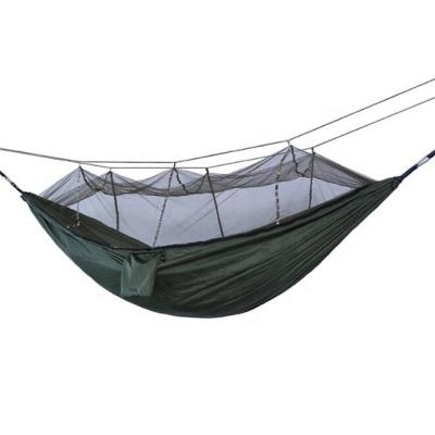 China Outdoor Hot Selling Realsin Hammock Travel 210T Parachute Nylon Outdoor Folding Mosquito Net Hammock for sale