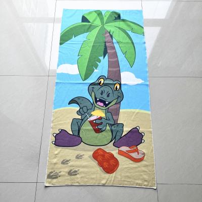 China Best selling microfiber printed beach towel soft beach towel Terry beach towel with frog for sale