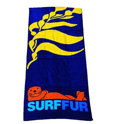 China Hot sale cheap beach towel  cotton beach towels with logo custom print thick cotton velour fabric beach towel pure cotto for sale