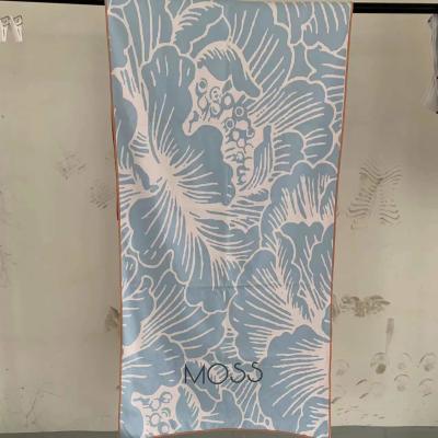 China Light weight Quick Dry Luxury Bathroom Microfiber Towels Wholesale Custom Beach Towel for sale