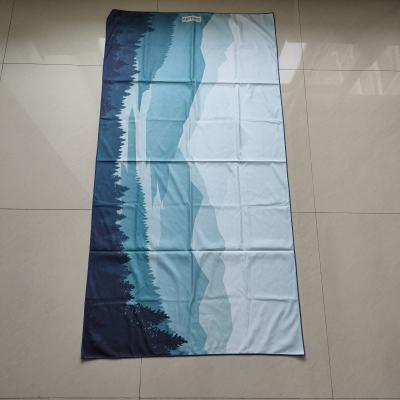 Chine la meilleure serviette de plage faite sur commande de impression faite sur commande de vente de plage de serviette de microfiber de preuve du sable 2021 de haute qualité à vendre