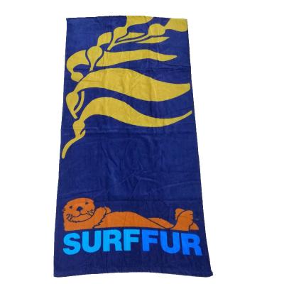 China Factory directly Low MOQ custom beach towel 100% cotton beach towels with logo custom print for sale