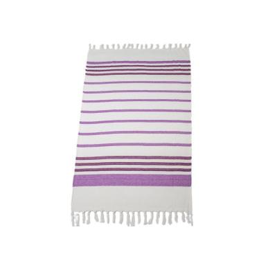 China Modern Simplicity Soft 100% Cotton Flat Weave Cotton Fringes Turkish Beach Towel for sale